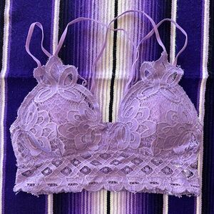 Anemone Purple Lace Bralette